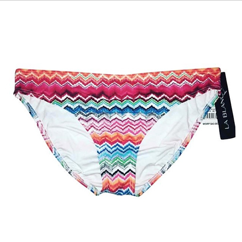 LA BLANCA ZigZag Classic Bikini Bottom A73